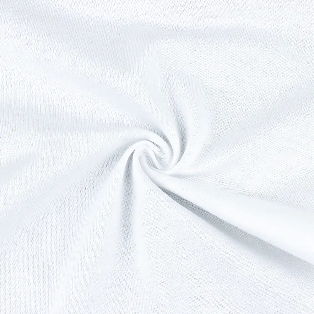 China Fabric for T-Shirt,Pajamas,Loungewear,Yoga Pants,Tracksuits Single Jersey Knit Fabric Cotton White color buy from China wholesaler bulk order at wholesale price free worldwide shipping Alibaba