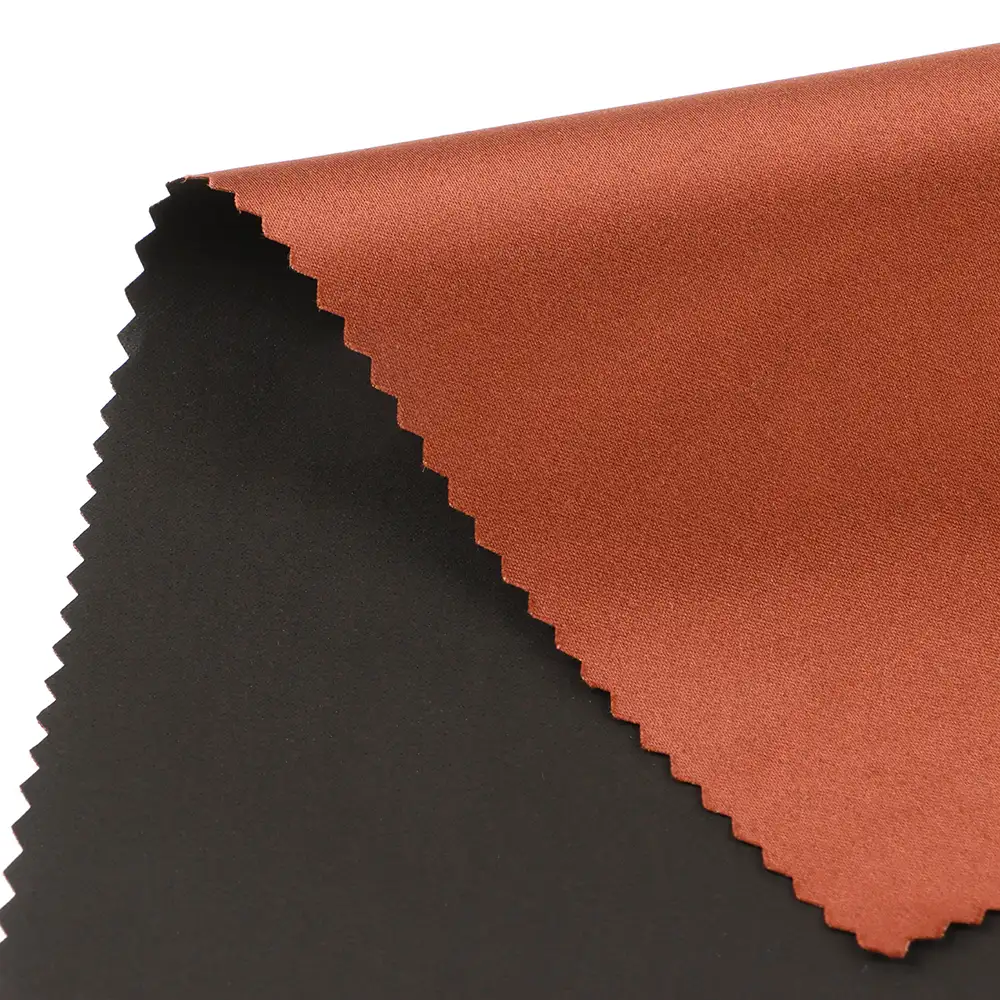 China Fabric for Blazer PU Woven Blended Fabric Polyester Brown color buy from China wholesaler bulk order at wholesale price free worldwide shipping Alibaba