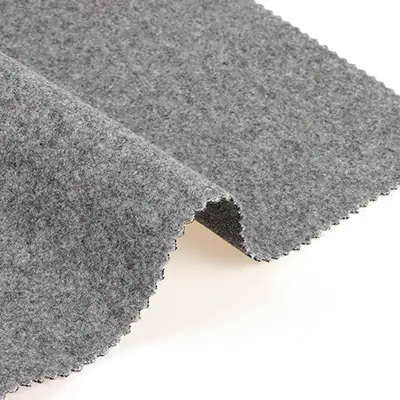 China Fabric for Blazer,Skirt,Hoodie Knit Woolen Fabric Woolen Polyester Grey color buy from China wholesaler bulk order at wholesale price free worldwide shipping Alibaba