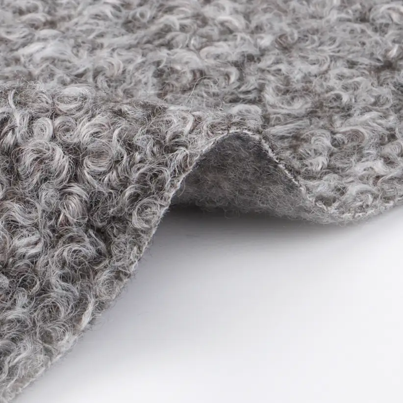 China Fabric for Blazer,Skirt,Hoodie Knit Woolen Fabric Woolen Polyester Brown color buy from China wholesaler bulk order at wholesale price free worldwide shipping Alibaba