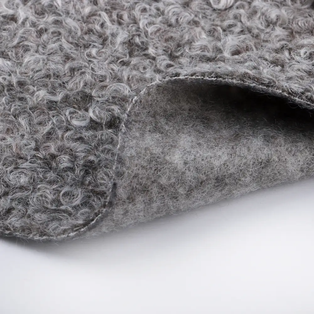 China Fabric for Blazer,Skirt,Hoodie Knit Woolen Fabric Woolen Polyester Brown color buy from China wholesaler bulk order at wholesale price free worldwide shipping Alibaba