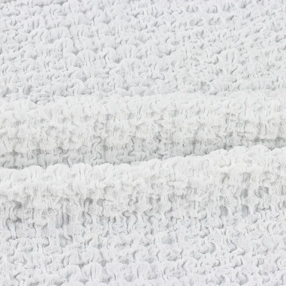 China Fabric for Loungewear,Sweatshirt,Hoodie Hacci Knit Fabric Polyester Spandex White color buy from China wholesaler bulk order at wholesale price free worldwide shipping Alibaba