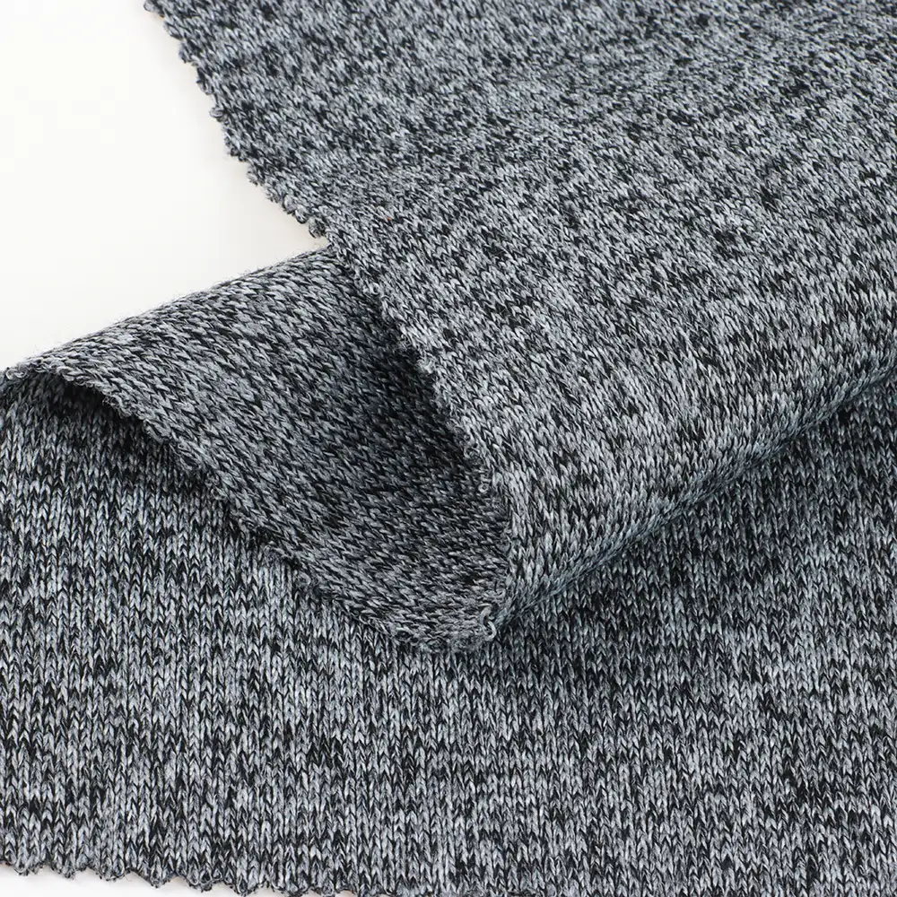 China Fabric for Hoodie,Loungewear,Sweatshirt Hacci Knit Fabric Polyester Rayon Spandex Grey color buy from China wholesaler bulk order at wholesale price free worldwide shipping Alibaba