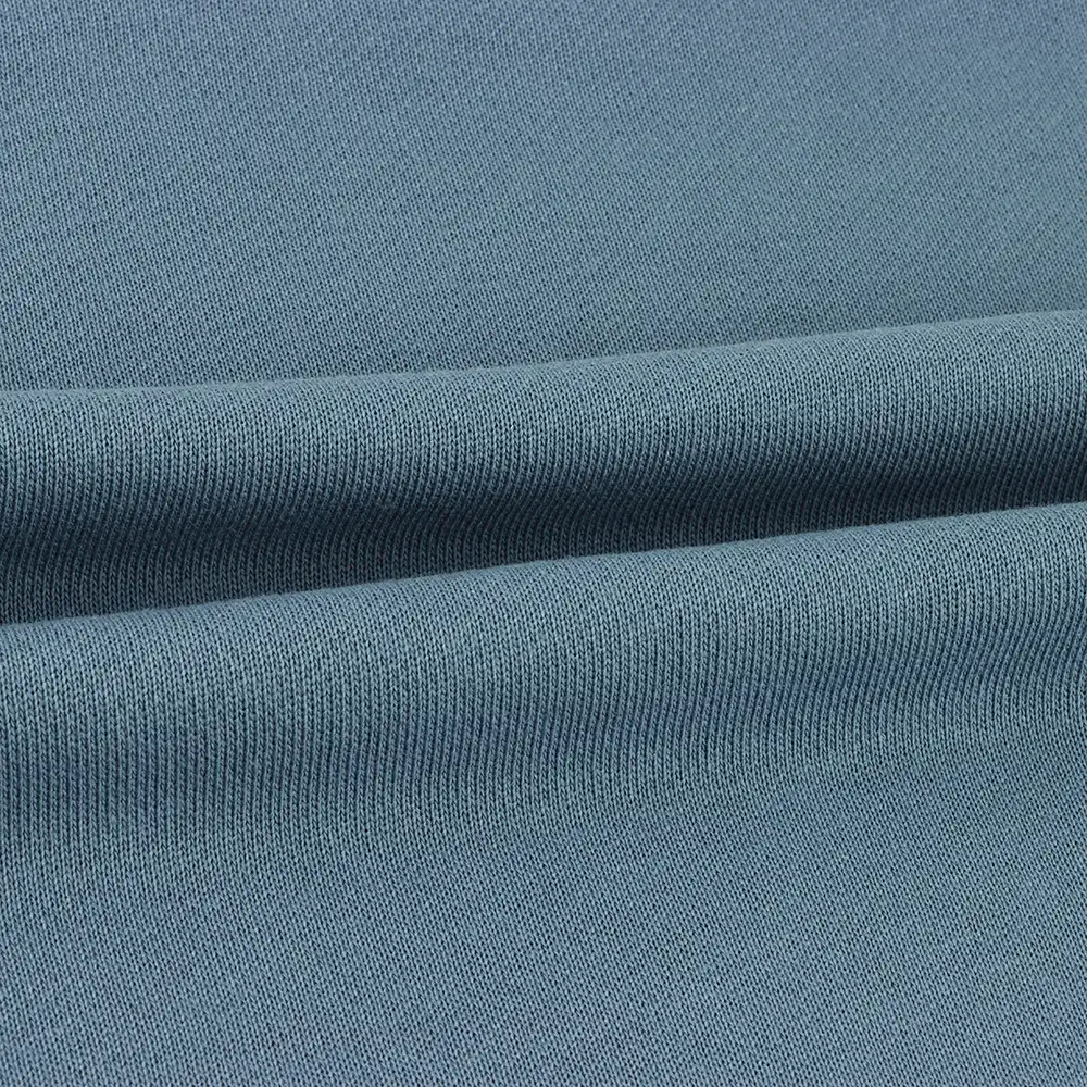 China Fabric for Jogger,Loungewear,Sweatshirt French Terry Knit Fabric Cotton Polyester Blue color buy from China wholesaler bulk order at wholesale price free worldwide shipping Alibaba