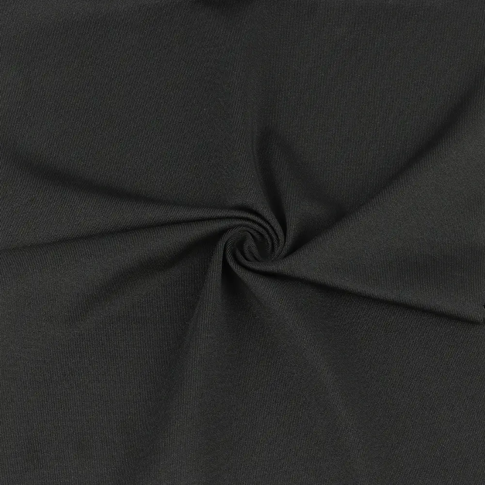 China Fabric for T-Shirt,Pajamas,Loungewear,Yoga Pants,Tracksuits Single Jersey Knit Fabric Polyester Spandex Black color buy from China wholesaler bulk order at wholesale price free worldwide shipping Alibaba
