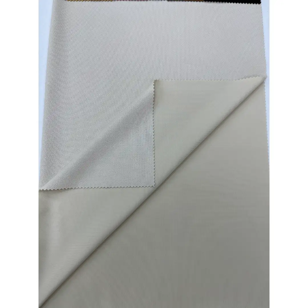 China Fabric for Jacket,Pants,Blazer Weft Suede Knit Fabric Polyester Elastane 米白 color buy from China wholesaler bulk order at wholesale price free worldwide shipping Alibaba