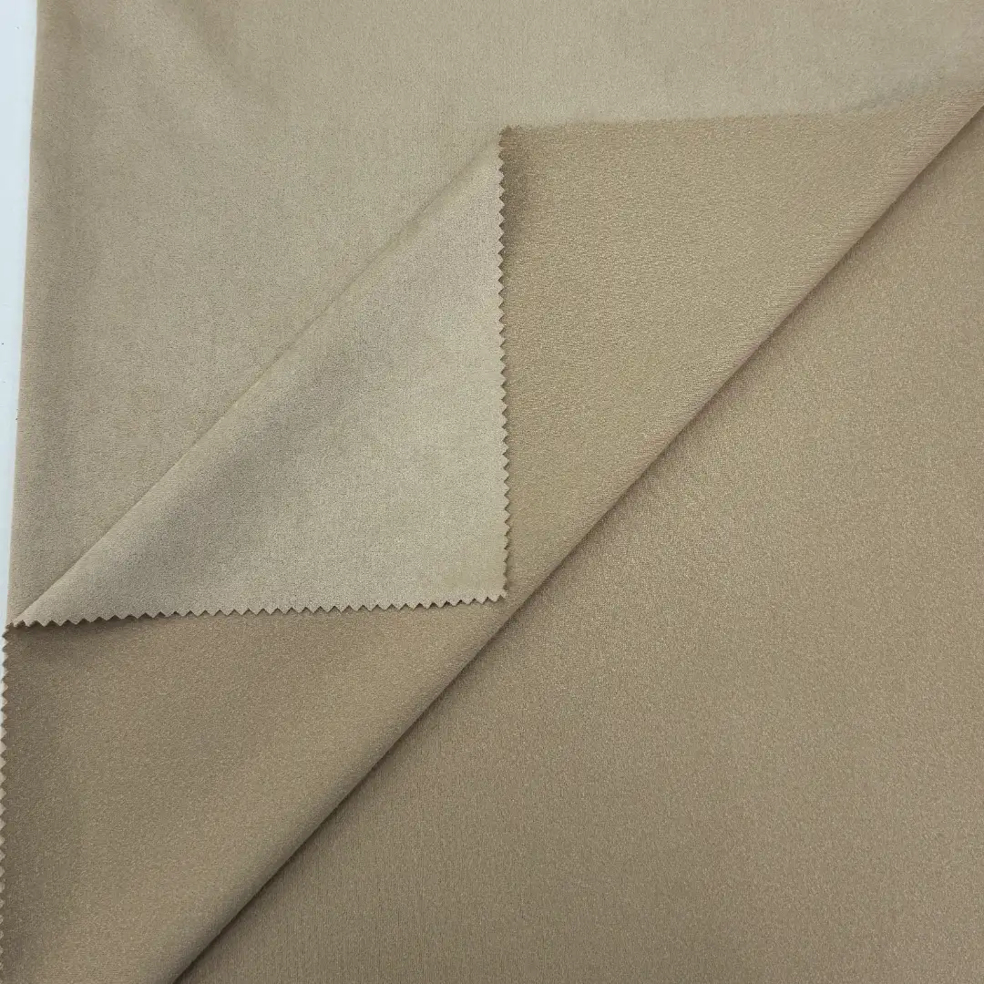 China Fabric for Jacket,Blazer Warp Suede Knit Fabric Polyester Elastane 红驼 color buy from China wholesaler bulk order at wholesale price free worldwide shipping Alibaba