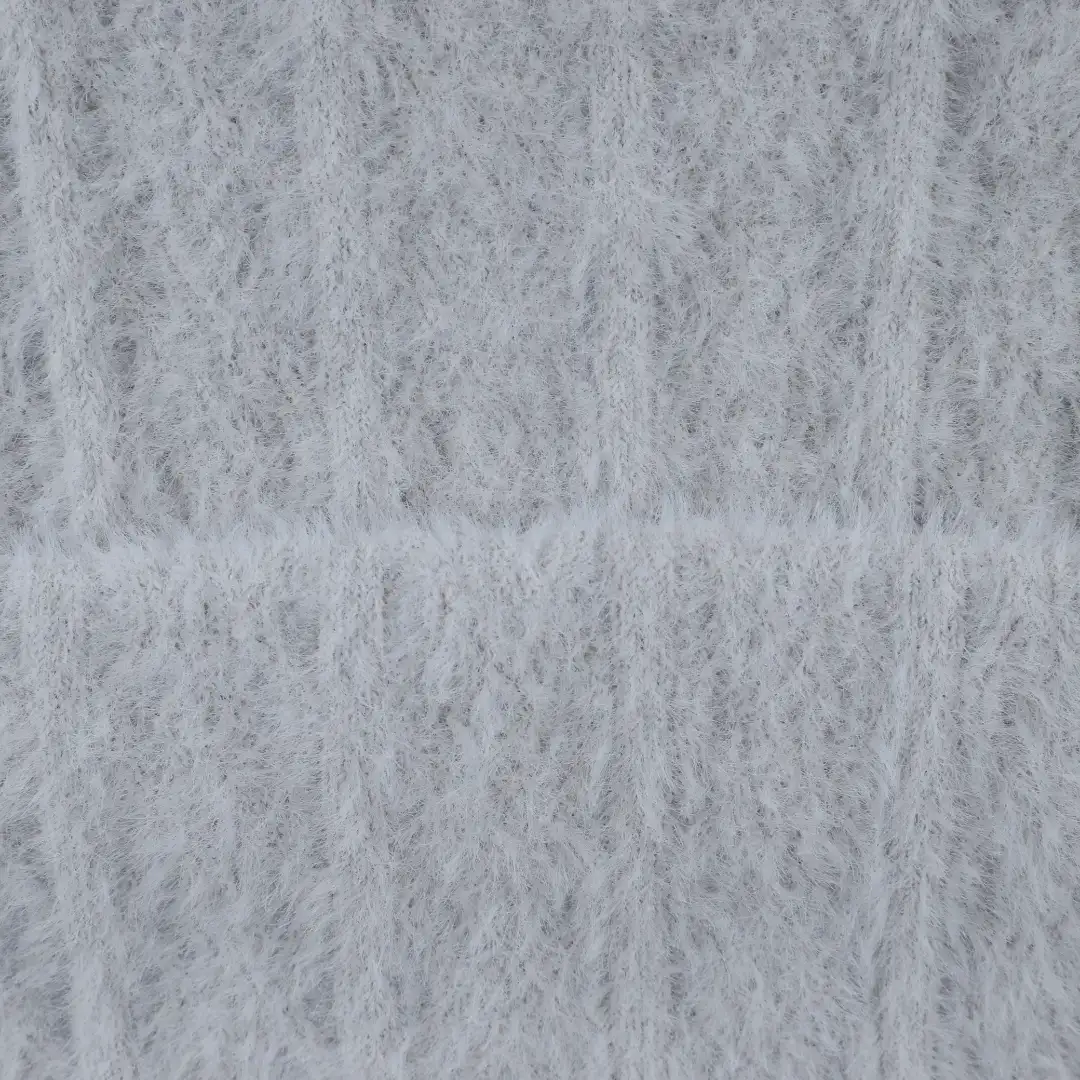 China Yarn for Ladies Vest (Sweater),Crop Top Pullover (Sweater),Hoodie  (Sweater),Women's Pants (Sweater) Feather Yarn Fancy Yarn Nylon Light Grey color buy from China wholesaler bulk order at wholesale price free worldwide shipping Alibaba