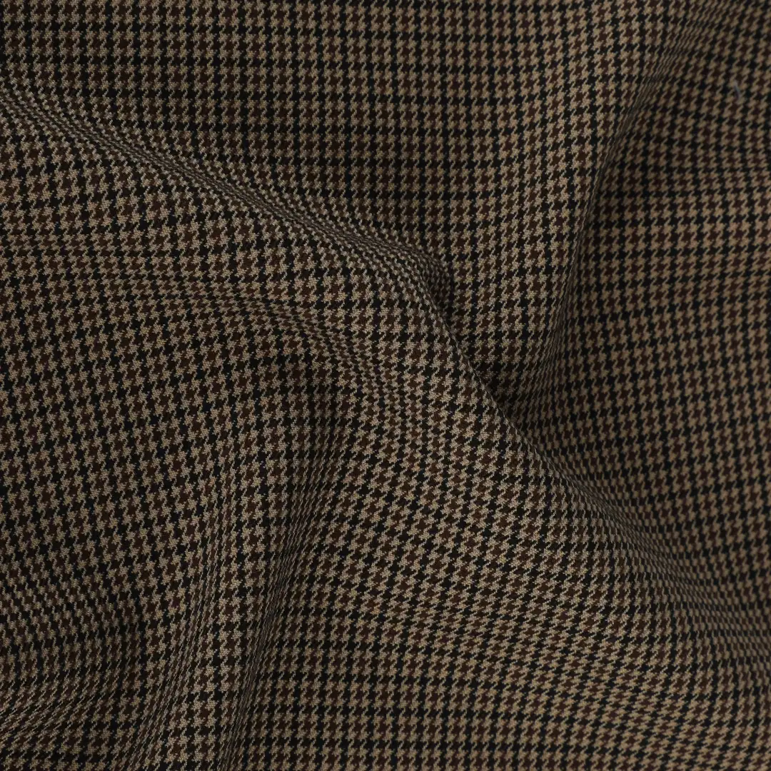 China Fabric for Blazer,Skirt,Suit Polyester Jacquard Synthetic Woven Fabric Polyester Rayon Spandex Brown/Black color buy from China wholesaler bulk order at wholesale price free worldwide shipping Alibaba