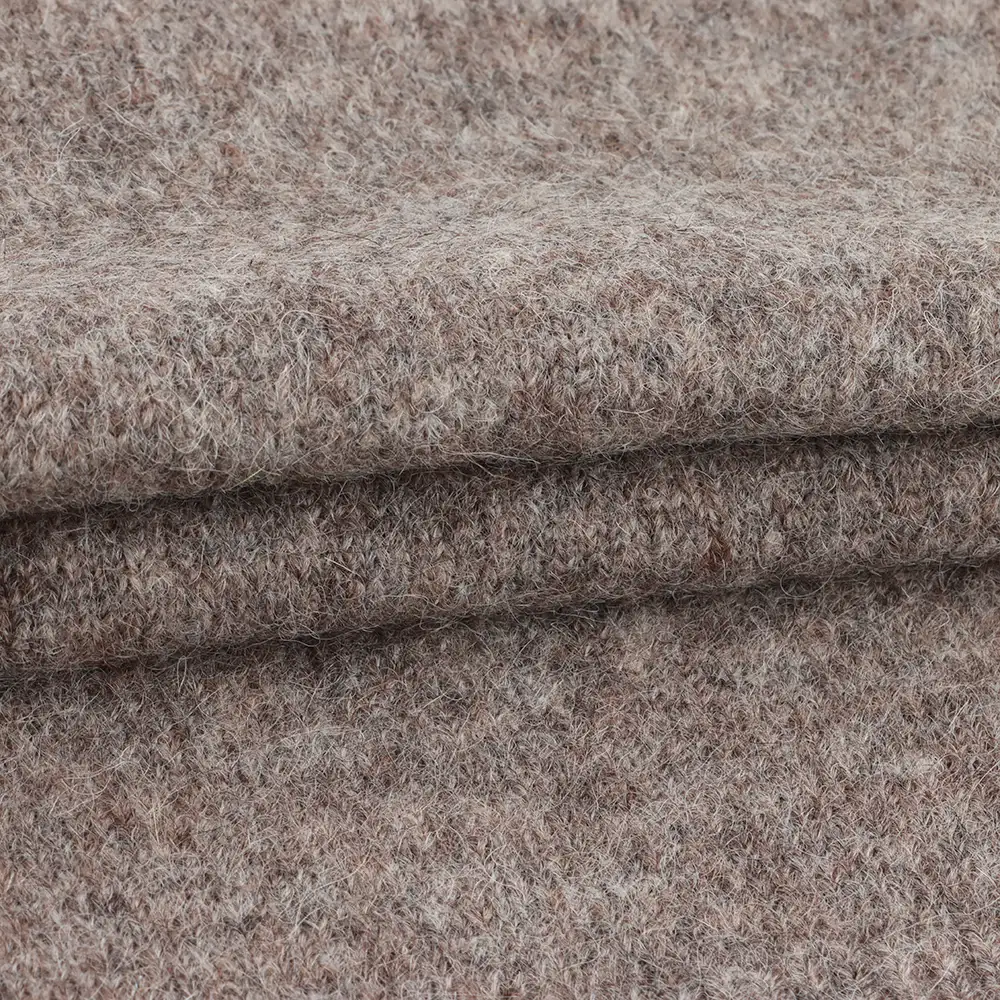 China Yarn for Ladies Vest (Sweater),Dresses (Cardigan Button) (Sweater) Mossy Yarn Fancy Yarn Alpaca Recycled Nylon Spandex BROWN color buy from China wholesaler bulk order at wholesale price free worldwide shipping Alibaba