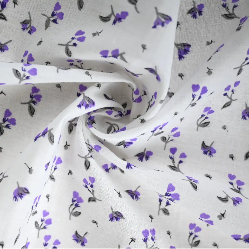 India Fabric for Blouse,Skirt,Crop Top Cotton Plain Natural Woven Fabric Cotton Printed color buy from India wholesaler bulk order at wholesale price free worldwide shipping Alibaba