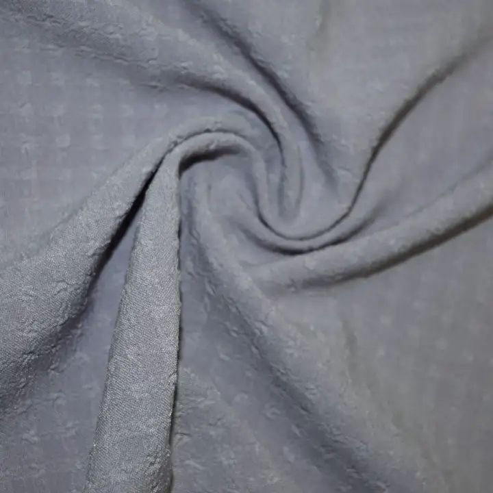 India Fabric for Blouse,Skirt,Crop Top Polyester Crinkle Fabric Synthetic Woven Fabric Polyester Spandex Light purple color buy from India wholesaler bulk order at wholesale price free worldwide shipping Alibaba