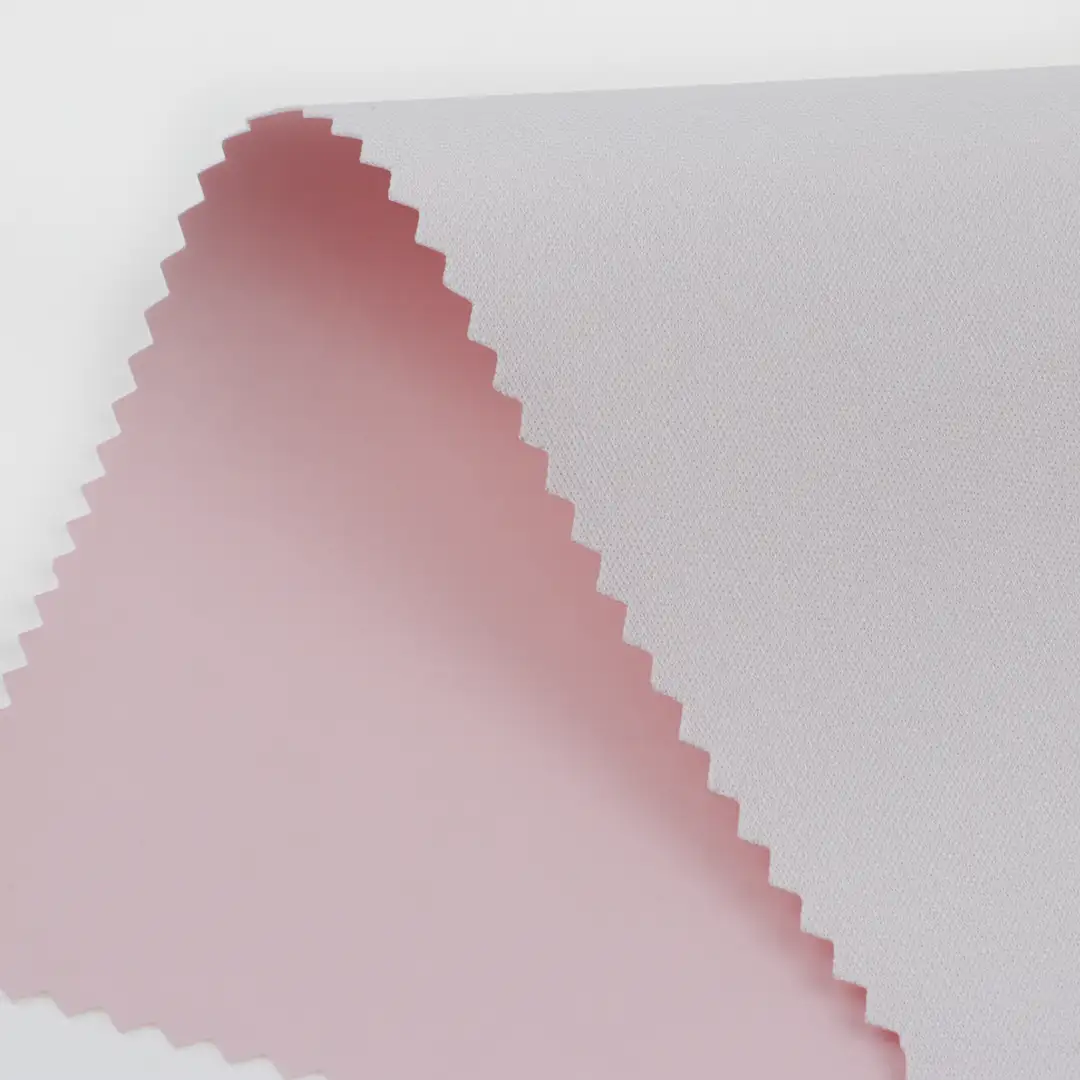 China Fabric for Blazer PU Woven Blended Fabric Polyester Pink color buy from China wholesaler bulk order at wholesale price free worldwide shipping Alibaba