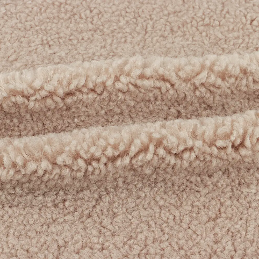 China Fabric for Hoodie,Sweatshirt Fleece Knit Fabric Polyester Khaki color buy from China wholesaler bulk order at wholesale price free worldwide shipping Alibaba