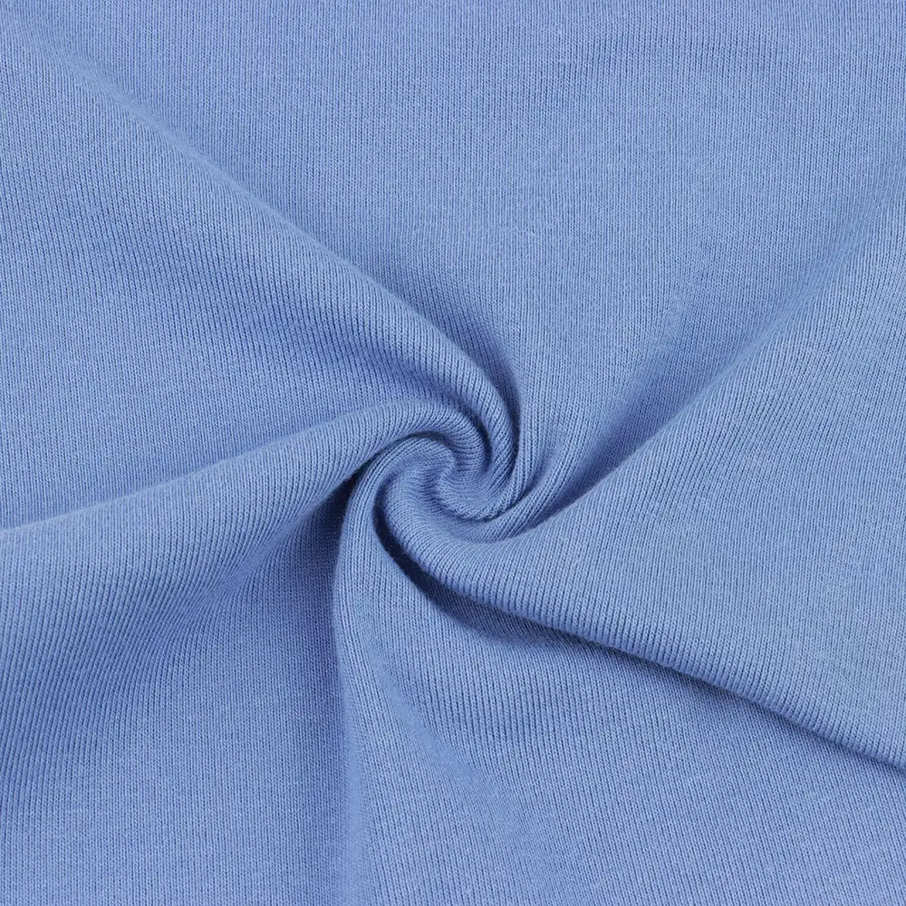 China Fabric for Tank Top,Crop Top,Hoodie Rib Knit Fabric Cotton Spandex Blue color buy from China wholesaler bulk order at wholesale price free worldwide shipping Alibaba