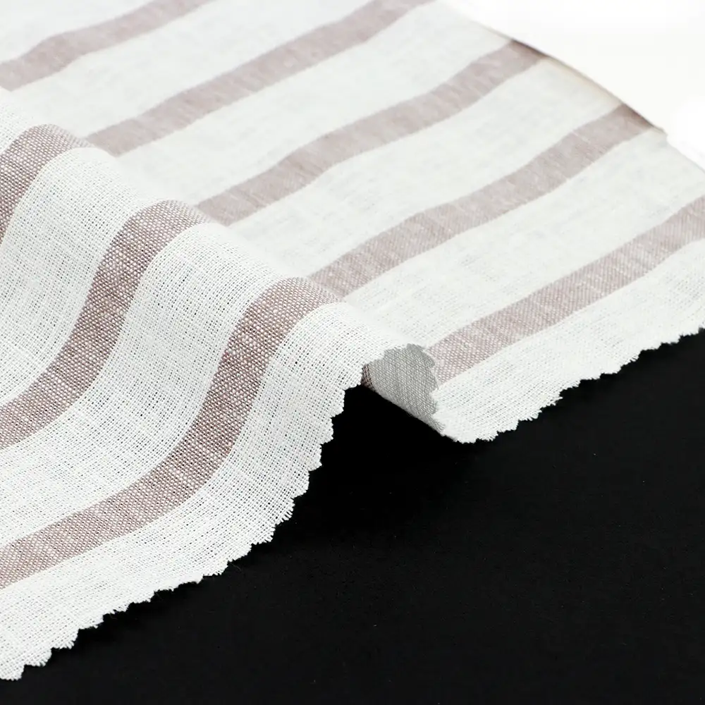 China Fabric for Shirt,Crop Top,Skirt,Over Shirt Linen/Cotton Plain Natural Woven Fabric Linen Cotton White and Brown color buy from China wholesaler bulk order at wholesale price free worldwide shipping Alibaba