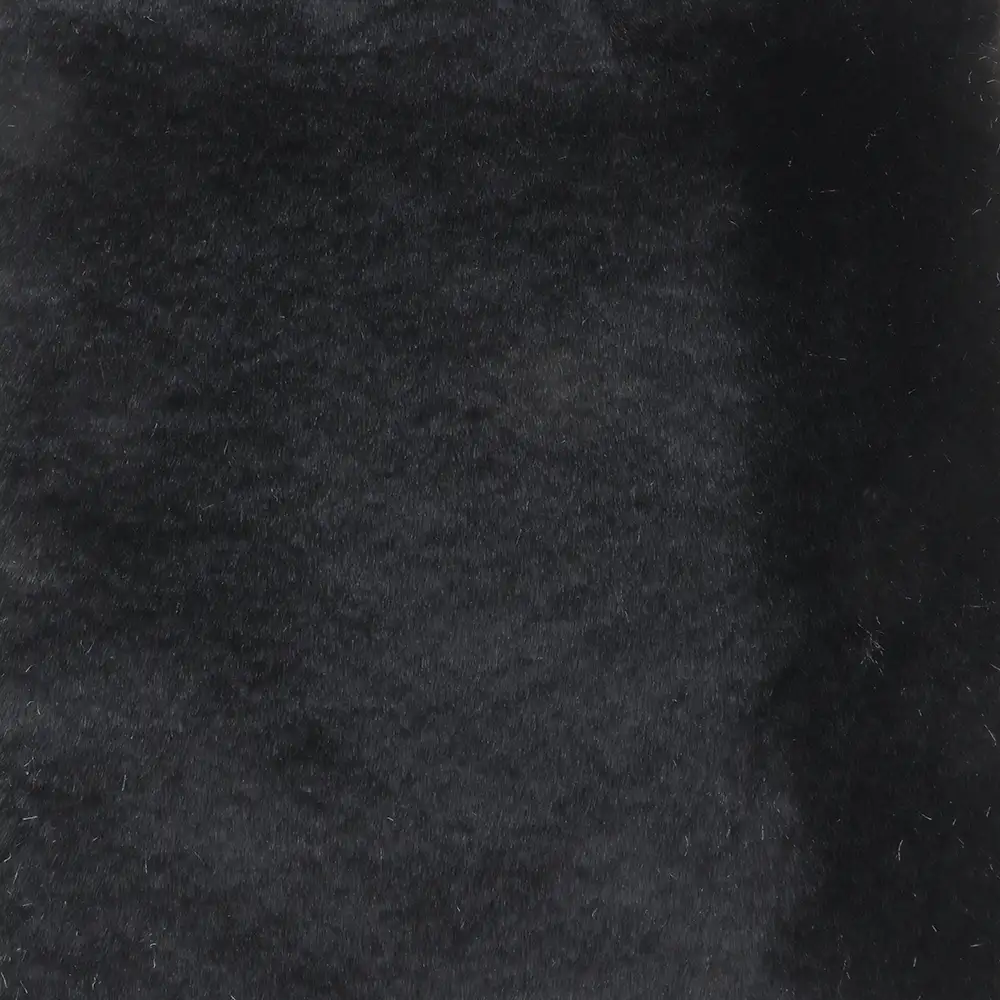 China Fabric for Trench Coat,Overcoat Fake Fur Knit Fabric Polyester Black color buy from China wholesaler bulk order at wholesale price free worldwide shipping Alibaba