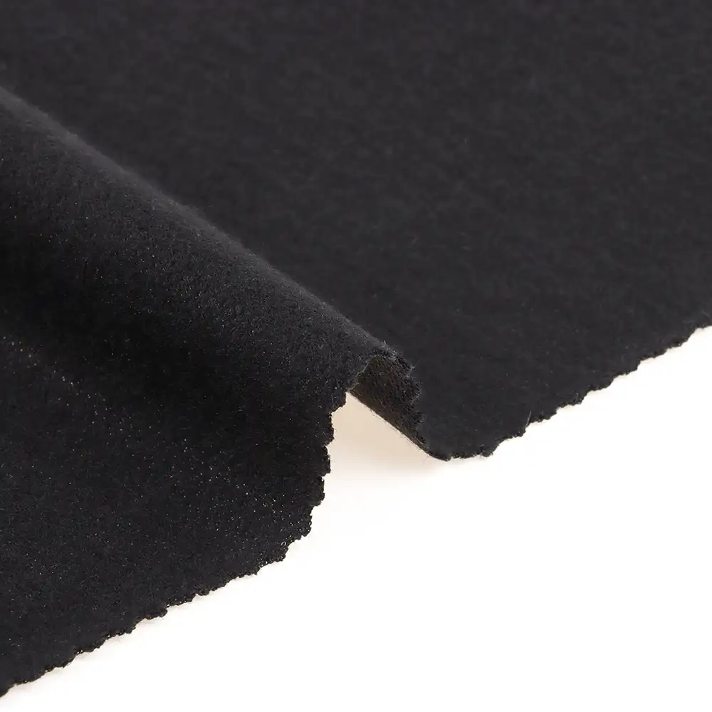 China Fabric for Suit Trouser,Blazer Ponte Roma Knit Fabric Acrylic Wool Modal Nylon Black color buy from China wholesaler bulk order at wholesale price free worldwide shipping Alibaba