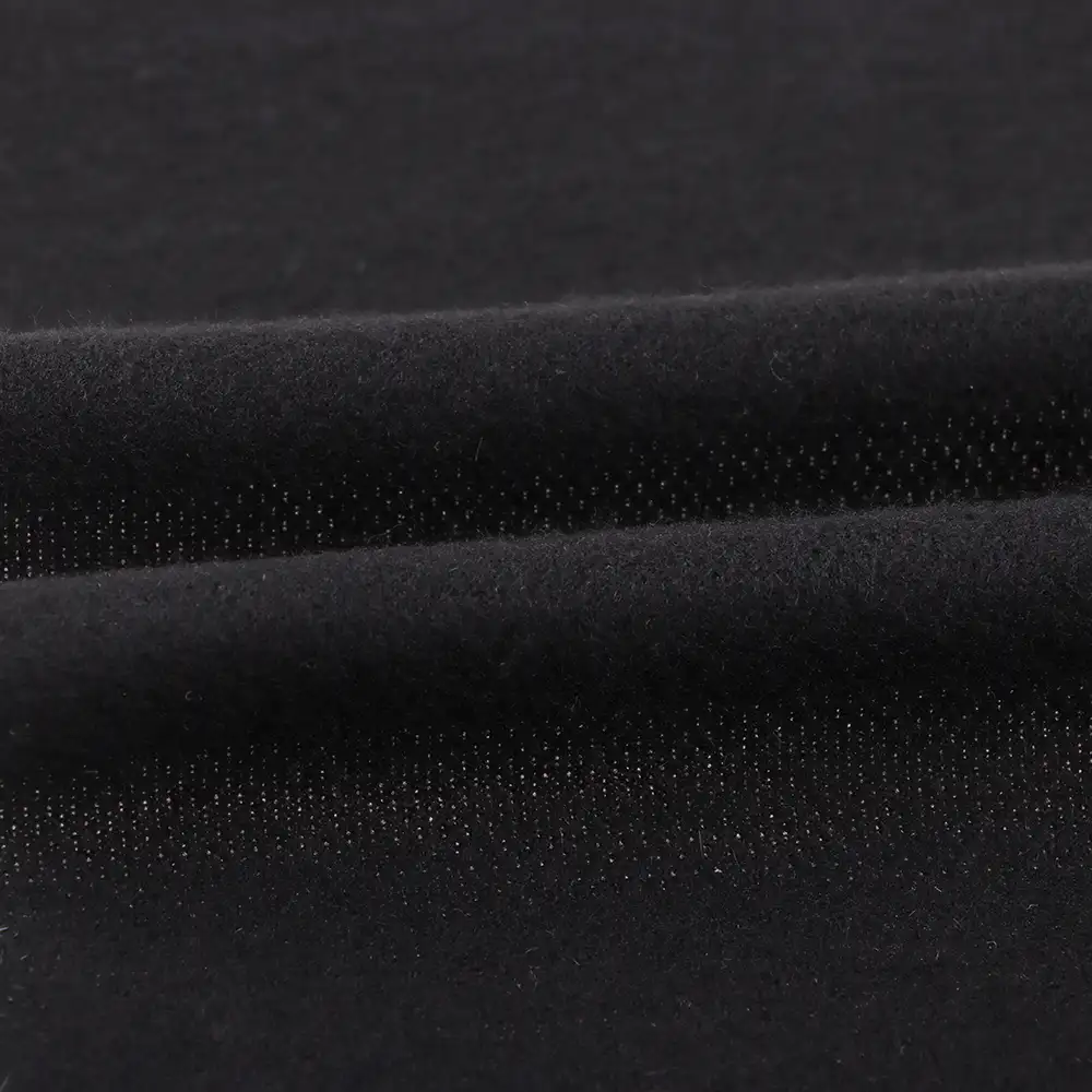 China Fabric for Suit Trouser,Blazer Ponte Roma Knit Fabric Acrylic Wool Modal Nylon Black color buy from China wholesaler bulk order at wholesale price free worldwide shipping Alibaba