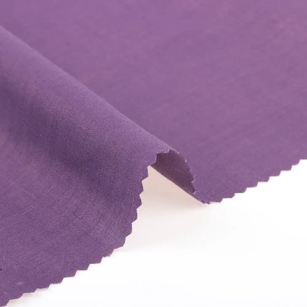 China Fabric for Blouse,Crop Top,Skirt Cotton Plain Natural Woven Fabric Cotton Purple color buy from China wholesaler bulk order at wholesale price free worldwide shipping Alibaba