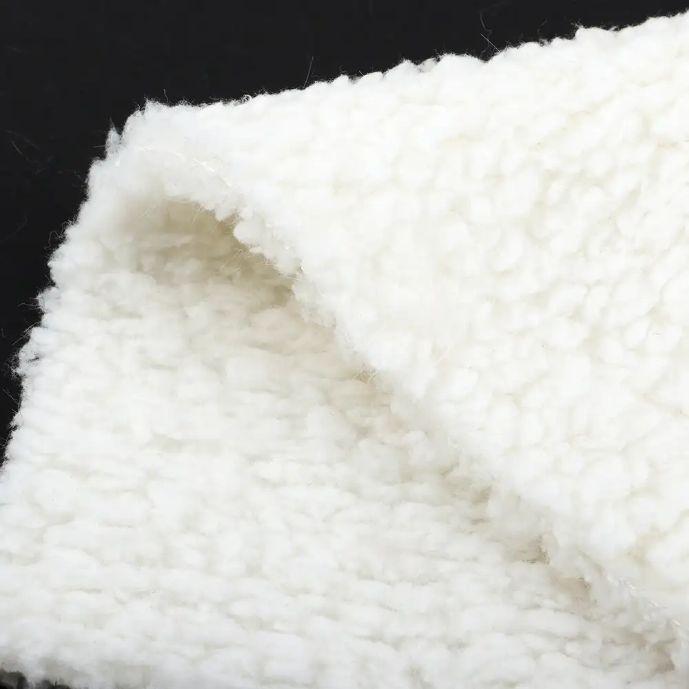 China Fabric for Hoodie,Sweatshirt Fleece Knit Fabric Polyester White color buy from China wholesaler bulk order at wholesale price free worldwide shipping Alibaba