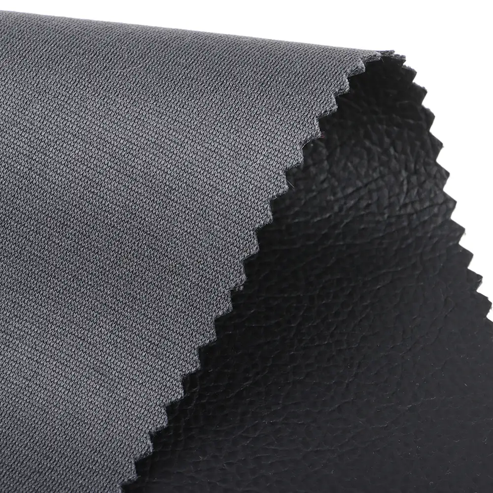 China Fabric for Blazer PU Woven Blended Fabric Polyester Black color buy from China wholesaler bulk order at wholesale price free worldwide shipping Alibaba