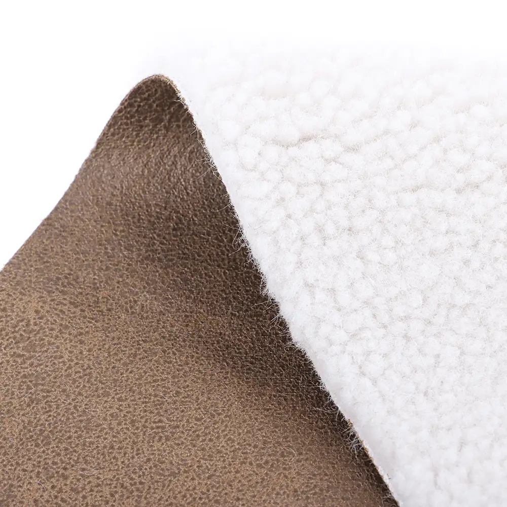 China Fabric for Pants,Blazer Weft Suede Knit Fabric Polyester Brown color buy from China wholesaler bulk order at wholesale price free worldwide shipping Alibaba