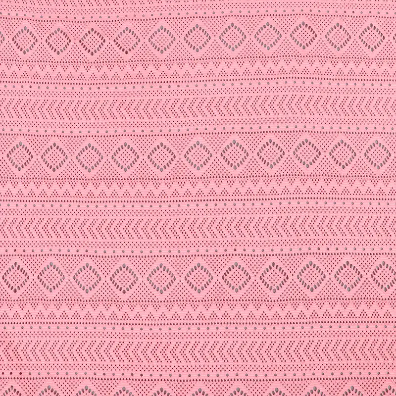 China Fabric for Shirt,Skirt Lace Knit Fabric Polyester Spandex pink color buy from China wholesaler bulk order at wholesale price free worldwide shipping Alibaba