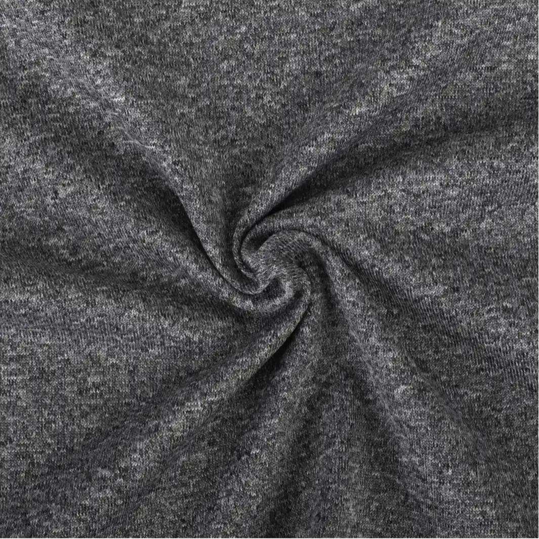 China Fabric for Loungewear,Sweatshirt,Hoodie Hacci Knit Fabric Polyester Spandex Grey color buy from China wholesaler bulk order at wholesale price free worldwide shipping Alibaba