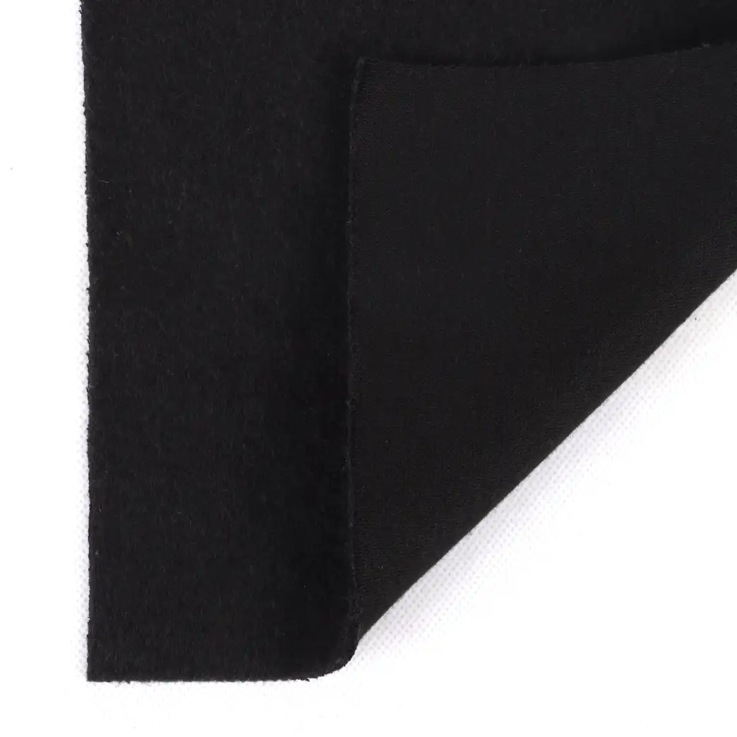 China Fabric for Hoodie,Sweatshirt,Jacket Fleece Knit Fabric Polyester Cotton Black color buy from China wholesaler bulk order at wholesale price free worldwide shipping Alibaba
