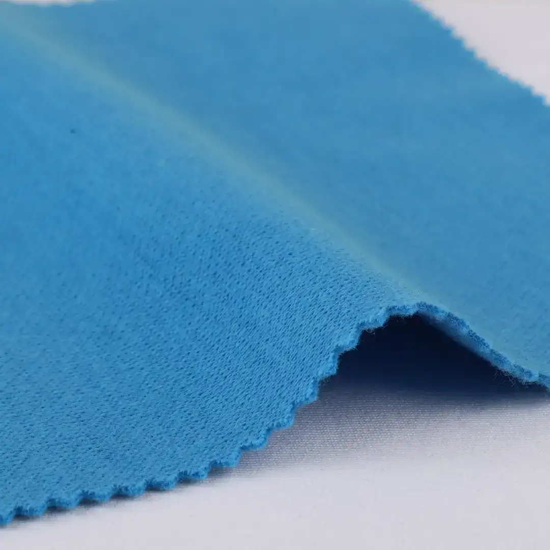 China Fabric for Hoodie,Blazer,Skirt Knit Woolen Fabric Woolen Polyester Blue color buy from China wholesaler bulk order at wholesale price free worldwide shipping Alibaba