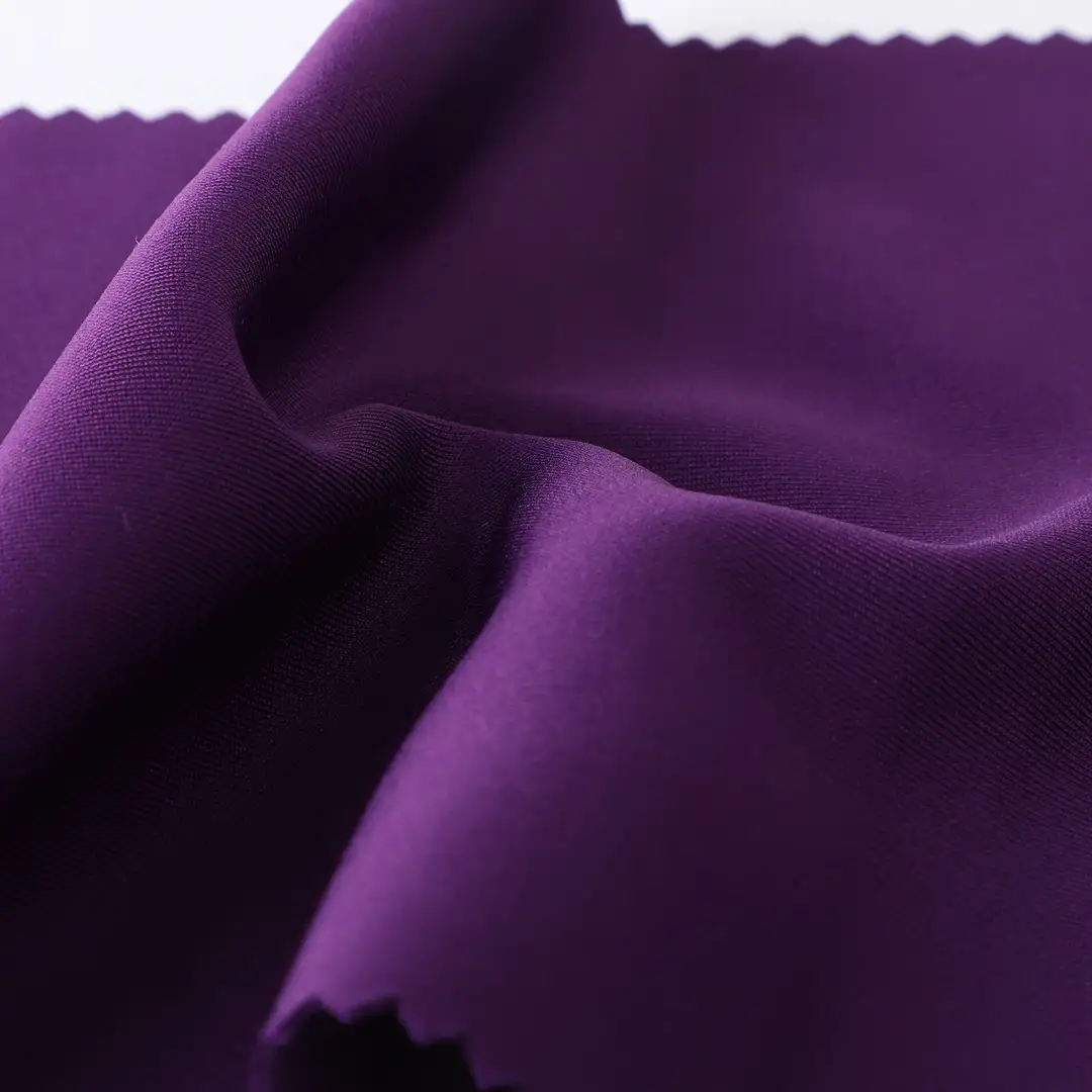 China Fabric for Swimsuits,Leggings,Tracksuits Scuba Knit Fabric Polyester Spandex Purple color buy from China wholesaler bulk order at wholesale price free worldwide shipping Alibaba