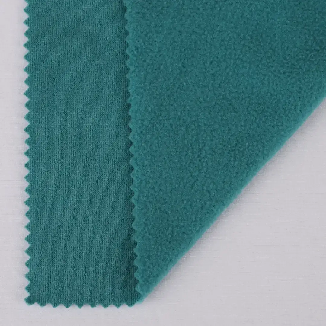 China Fabric for Hoodie,Jackets,Sweatshirt Polar Fleece Knit Fabric Polyester Green color buy from China wholesaler bulk order at wholesale price free worldwide shipping Alibaba