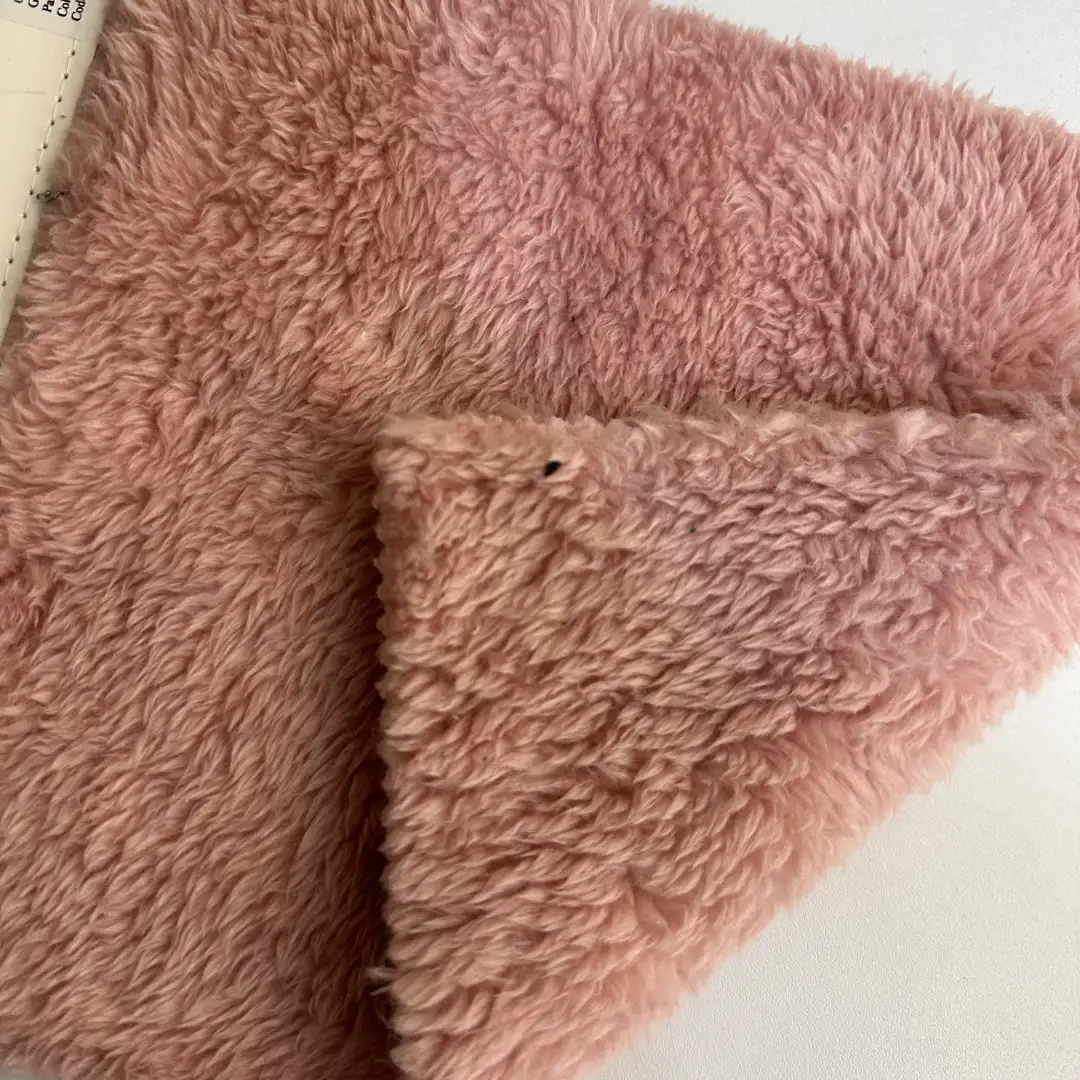 China Fabric for Loungewear,Pajamas,Hoodie Coral Fleece Knit Fabric Polyester Pink color buy from China wholesaler bulk order at wholesale price free worldwide shipping Alibaba