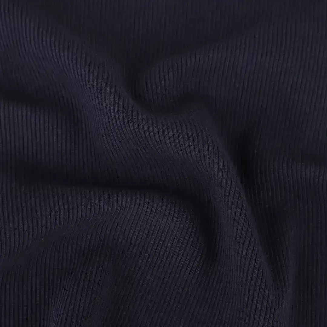 China Fabric for Crop Top,Hoodie,Tank Top Rib Knit Fabric Cotton Polyester Spandex Ink color buy from China wholesaler bulk order at wholesale price free worldwide shipping Alibaba
