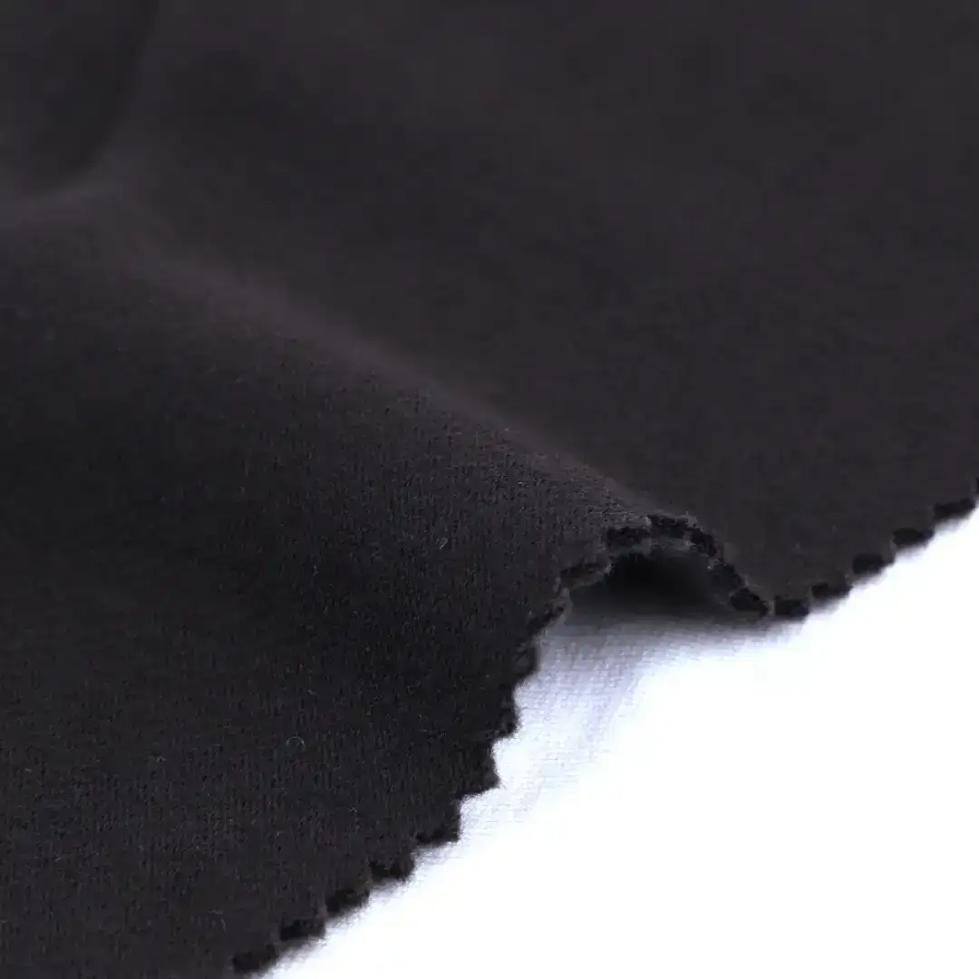 China Fabric for Hoodie,Sweatshirt,Jacket Fleece Knit Fabric Polyester Black color buy from China wholesaler bulk order at wholesale price free worldwide shipping Alibaba