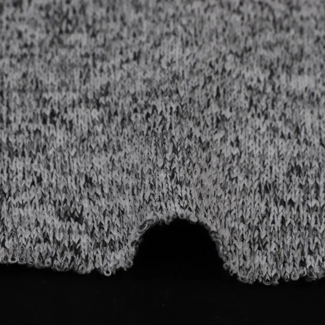 China Fabric for Loungewear,Sweatshirt,Hoodie Hacci Knit Fabric Polyester Grey Mélange color buy from China wholesaler bulk order at wholesale price free worldwide shipping Alibaba