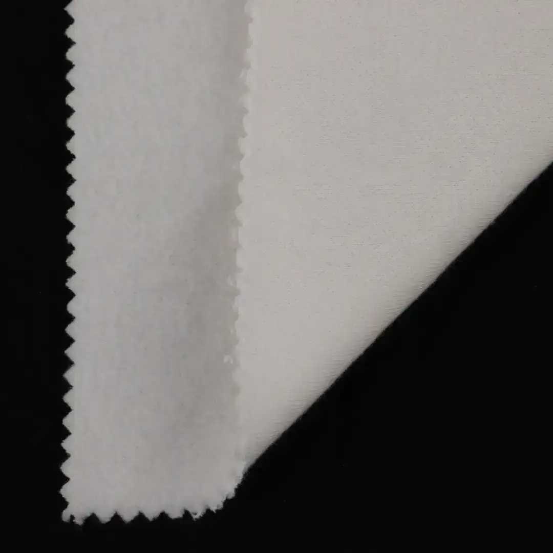 China Fabric for Hoodie,Sweatshirt,Jacket Fleece Knit Fabric Cotton Polyester White color buy from China wholesaler bulk order at wholesale price free worldwide shipping Alibaba