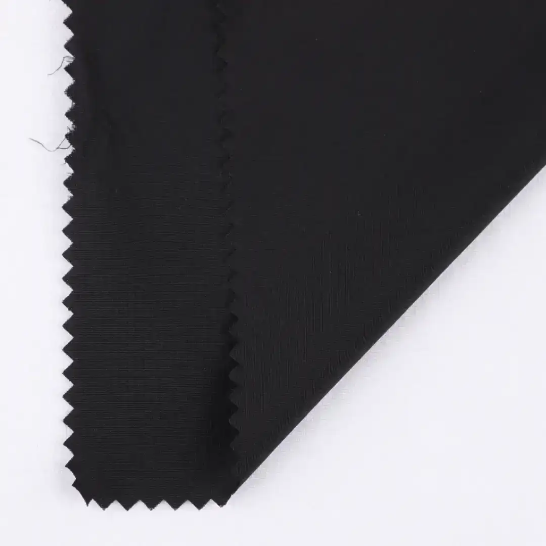 China Fabric for Jacket,Rain Coat,Bomber Jacket Nylon Taslon Synthetic Woven Fabric Nylon Spandex Black color buy from China wholesaler bulk order at wholesale price free worldwide shipping Alibaba