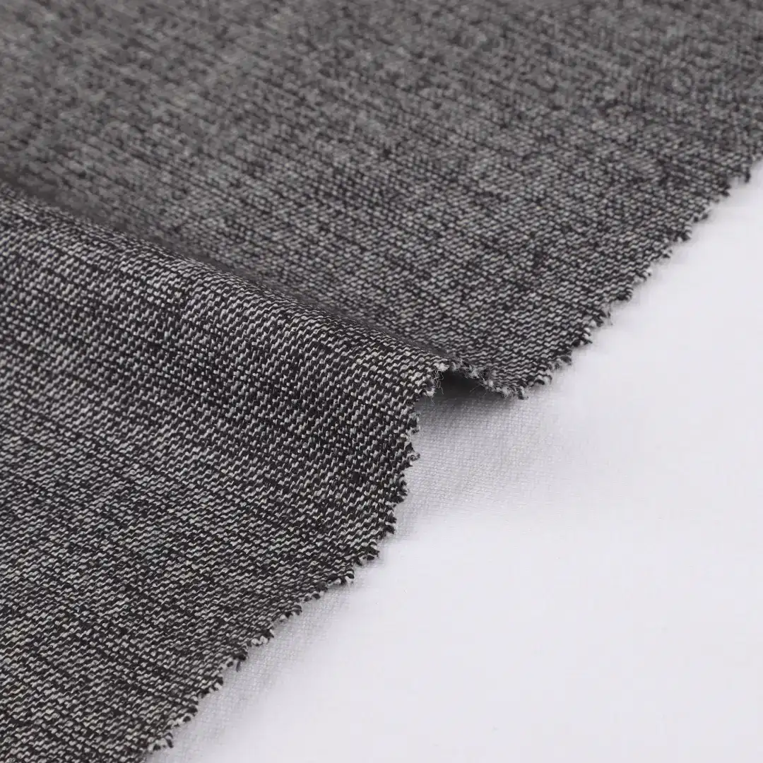 China Fabric for Blouse,Crop Top,Shirt Polyester/Rayon Plain Woven Blended Fabric Polyester Rayon Grey Mélange color buy from China wholesaler bulk order at wholesale price free worldwide shipping Alibaba