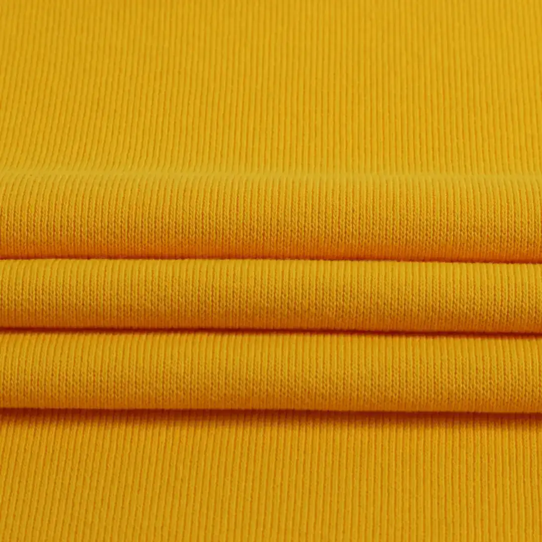 Bangladesh Fabric for Sweatshirt,Jogger,Loungewear French Terry Knit Fabric Cotton Polyester Yellow color buy from Bangladesh wholesaler bulk order at wholesale price free worldwide shipping Alibaba