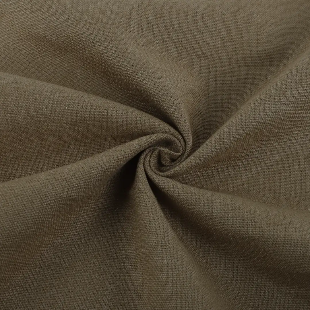 Bangladesh Fabric for Shirt,Crop Top,Skirt,Over Shirt Linen/Cotton Plain Natural Woven Fabric Linen Cotton Brown color buy from Bangladesh wholesaler bulk order at wholesale price free worldwide shipping Alibaba