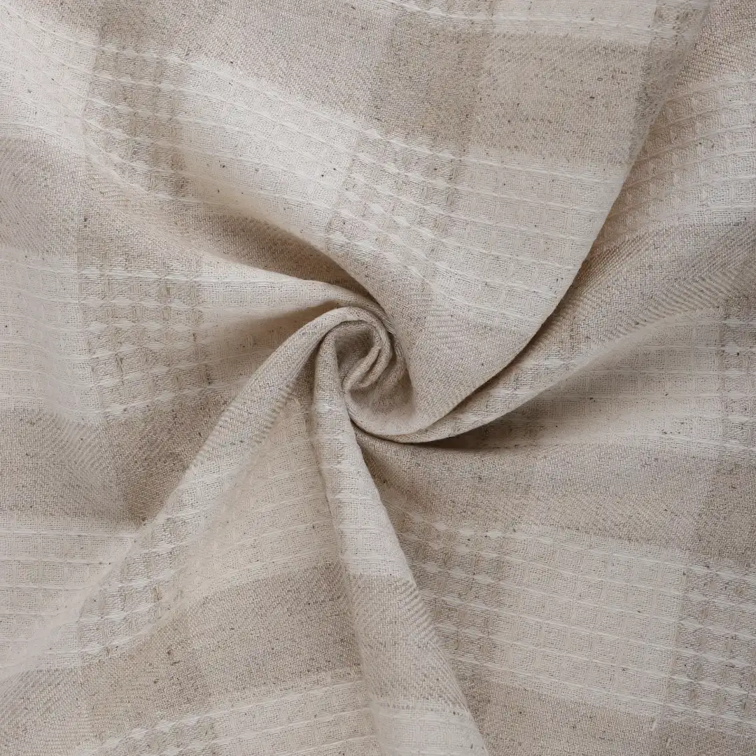 Bangladesh Fabric for Shirt,Crop Top,Skirt Cotton Dobby Natural Woven Fabric Cotton Linen Brown color buy from Bangladesh wholesaler bulk order at wholesale price free worldwide shipping Alibaba