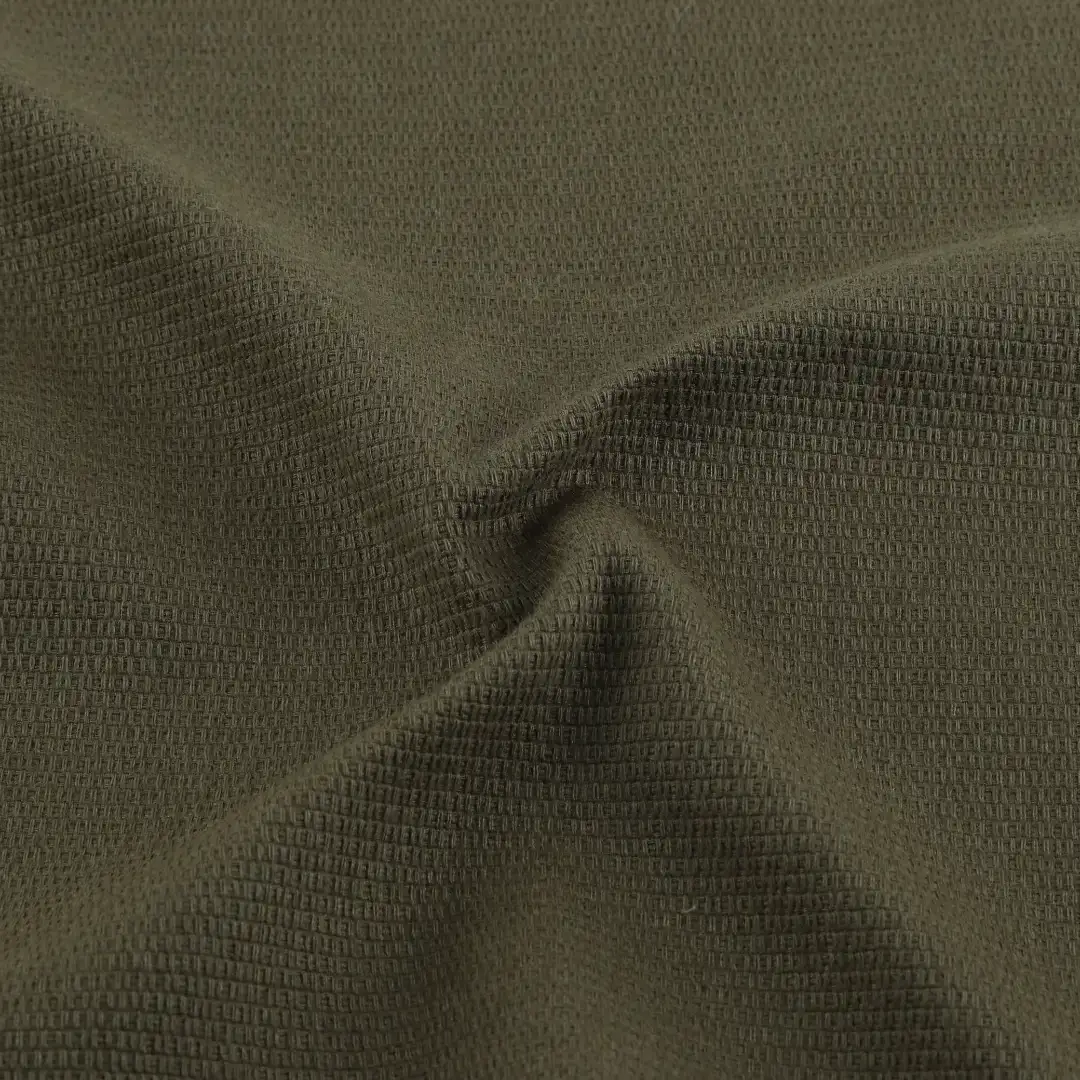 Bangladesh Fabric for Shirt,Crop Top,Skirt Cotton Dobby Natural Woven Fabric Cotton Olive Green color buy from Bangladesh wholesaler bulk order at wholesale price free worldwide shipping Alibaba