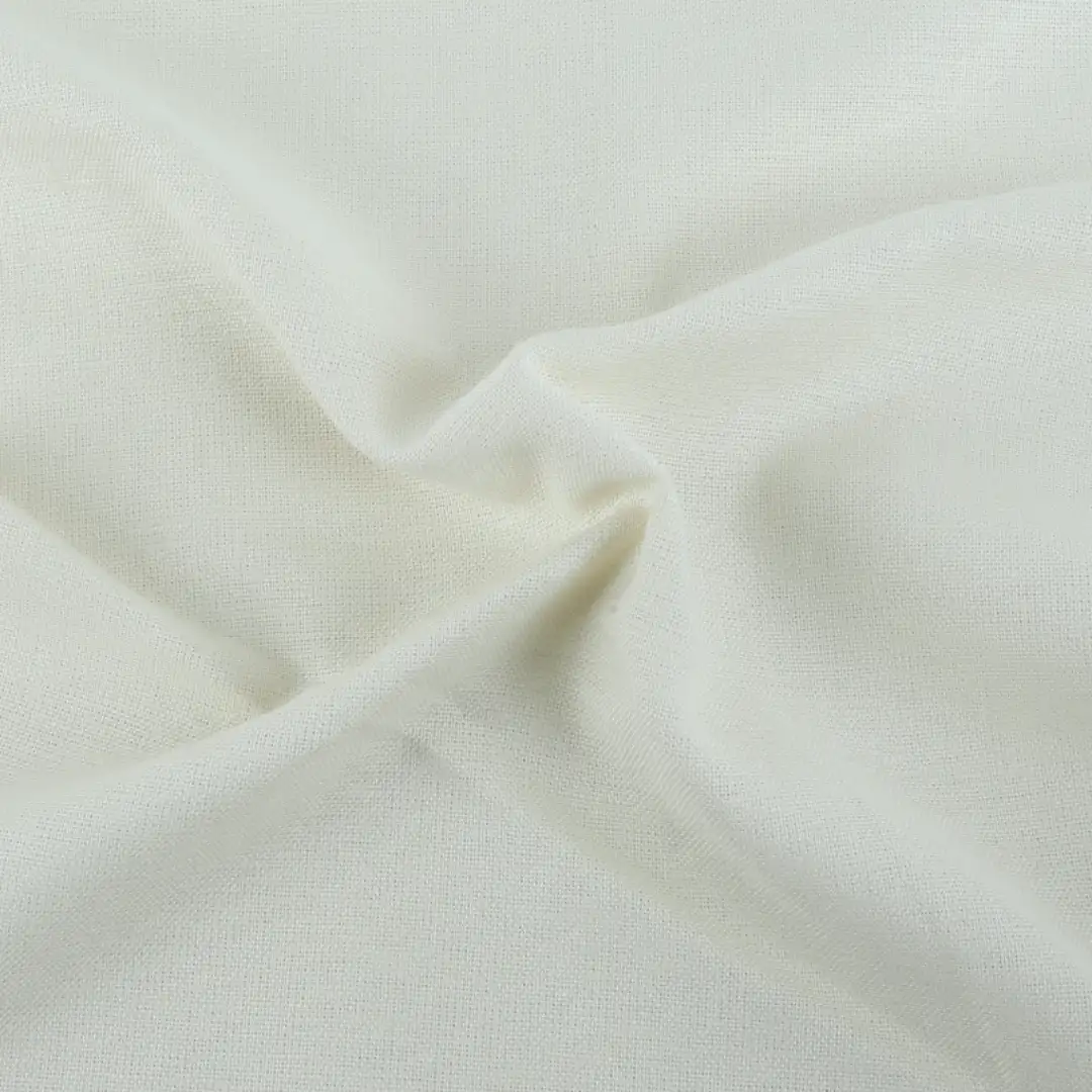 Bangladesh Fabric for Shirt,Crop Top,Skirt,Over Shirt Linen/Rayon Plain Natural Woven Fabric Cotton Linen Viscose Off White color buy from Bangladesh wholesaler bulk order at wholesale price free worldwide shipping Alibaba