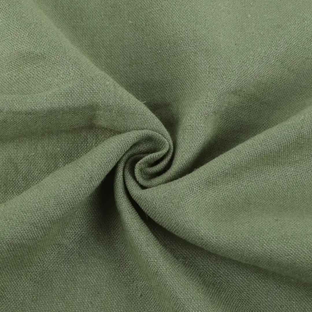 Bangladesh Fabric for Shirt,Crop Top,Skirt,Over Shirt Linen/Rayon Plain Natural Woven Fabric Linen Viscose Green color buy from Bangladesh wholesaler bulk order at wholesale price free worldwide shipping Alibaba
