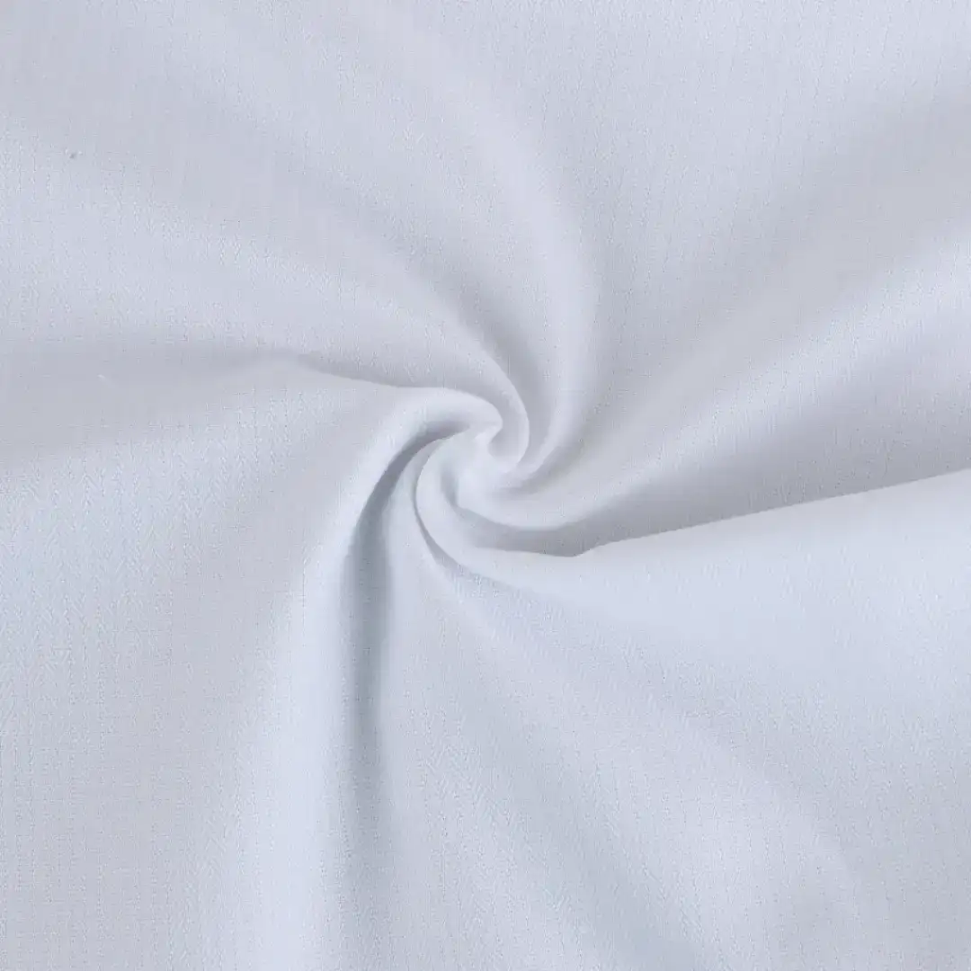China Fabric for Pants,Chino CVC Twill Woven Blended Fabric Cotton Polyester White color buy from China wholesaler bulk order at wholesale price free worldwide shipping Alibaba