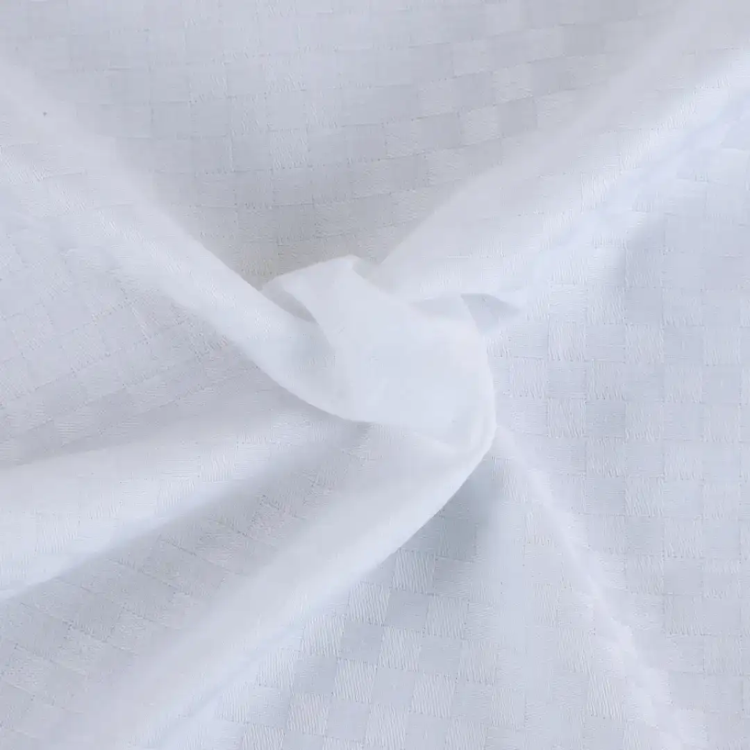 China Fabric for Shirt Cotton Double Layer Crepe Gauze Natural Woven Fabric Cotton Spandex White color buy from China wholesaler bulk order at wholesale price free worldwide shipping Alibaba