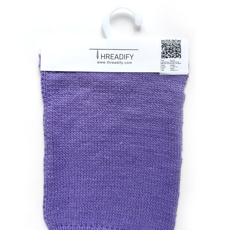 China Yarn for Dresses (Cardigan Open) (Sweater),Crop Top Pullover (Sweater) Roving Yarn Fancy Yarn Recycled Polyester Acrylic Wool Purple color buy from China wholesaler bulk order at wholesale price free worldwide shipping Alibaba