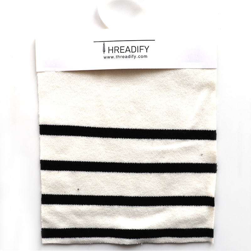 China Yarn for Dresses (Cardigan Open) (Sweater),Crop Top Pullover (Sweater) Core Spun Yarn Regular Yarn Eco Vero Polyester Nylon Stripe Whisper White With Black color buy from China wholesaler bulk order at wholesale price free worldwide shipping Alibaba